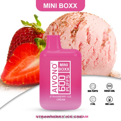 Vape Wholesale Jerusalem - Aivono AIM MINI BOXX 600 גלידת תותים T2JL60232