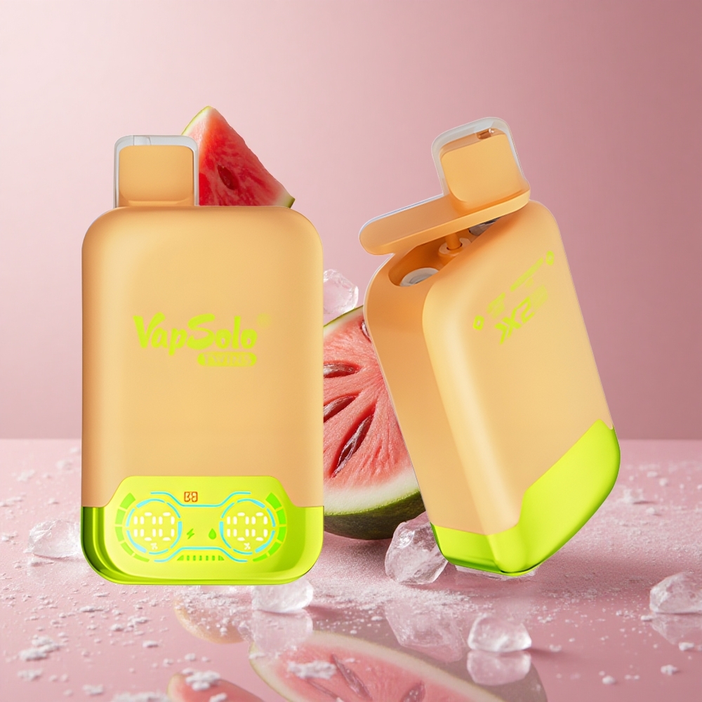 Vapsolo Twins 20000 Puffs לימון ליים ואבטיח קרח עם Type-C