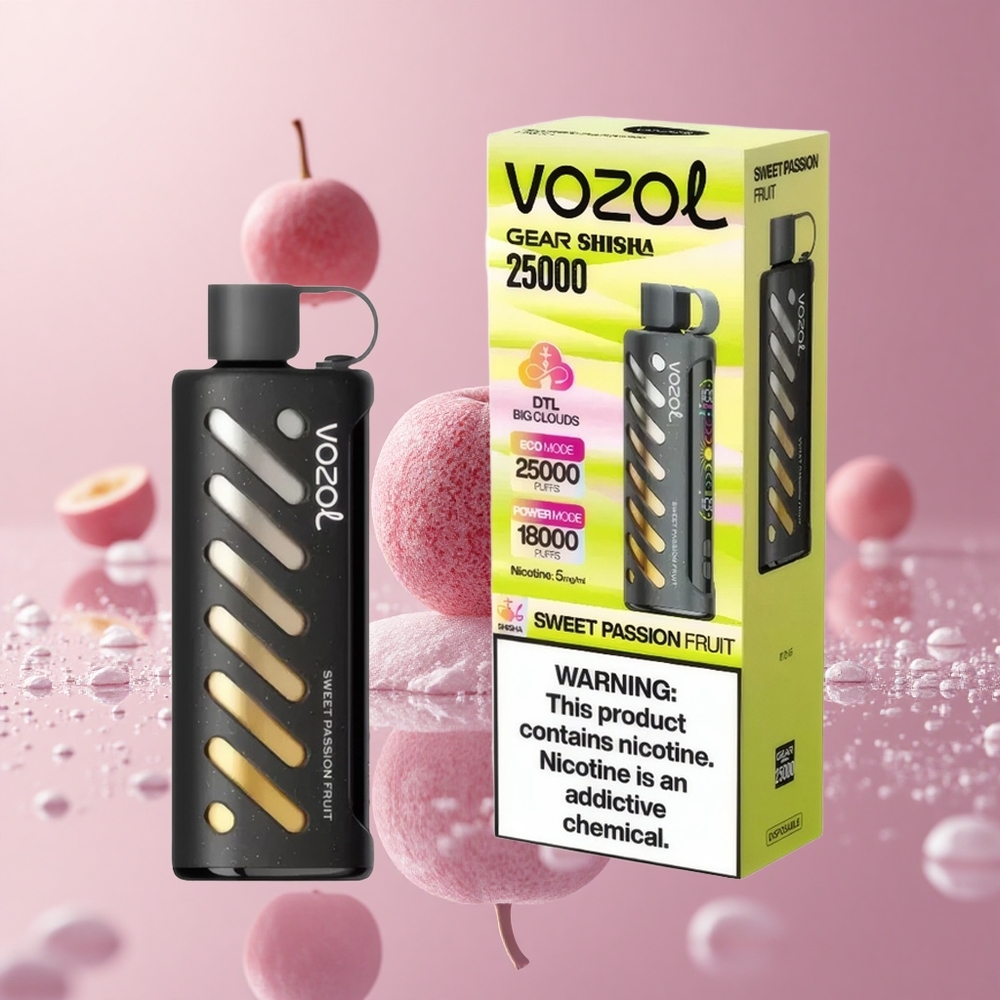 VOZOL Gear Shisha 25000 Puffs פאסיון פירות מתוק S.i.L.C Tech